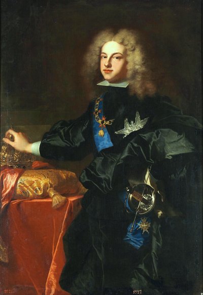 Filips V van Spanje door Hyacinthe Francois Rigaud